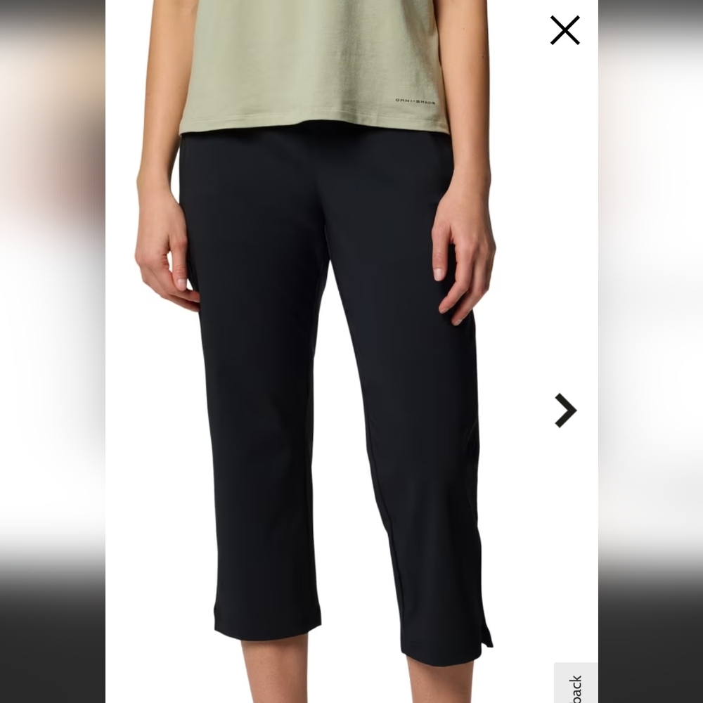 Columbia Women's Black Cropped Hiking Pants
